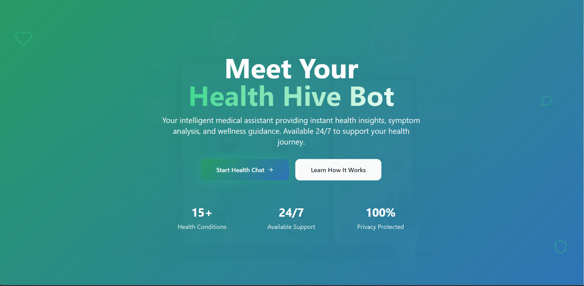 Health Hive project screenshot